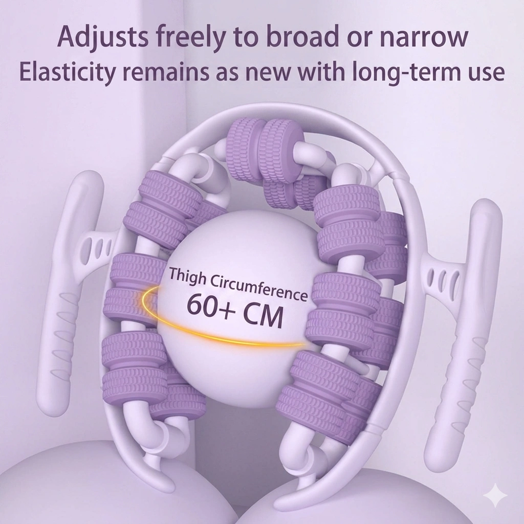 Flexible elastic muscle roller for legs fitting 60cm thigh