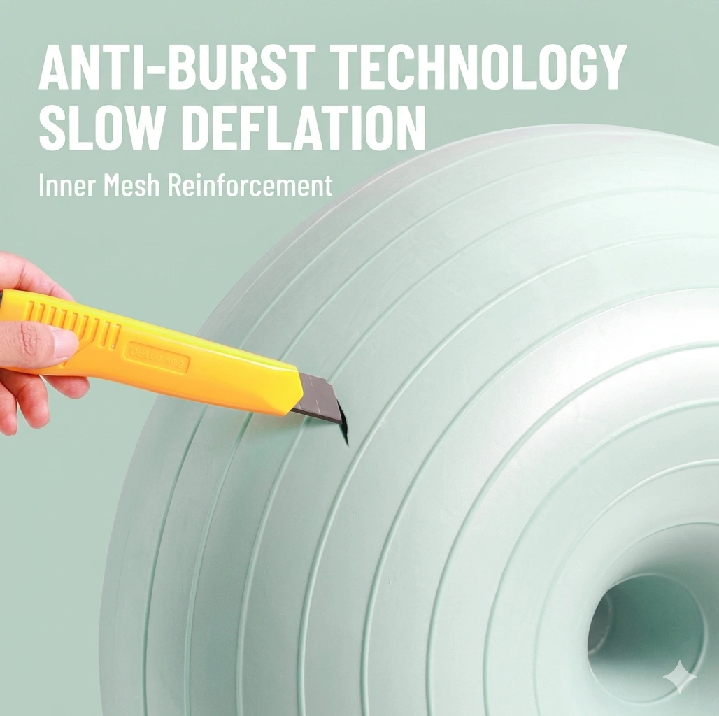 Anti-Burst Donut Swiss Ball - Stable Exercise Balance Trainer & Ergonomic Sitting Cushion 5 Anti-Burst Donut Swiss Ball - Stable Exercise Balance Trainer & Ergonomic Sitting Cushion - Image 5