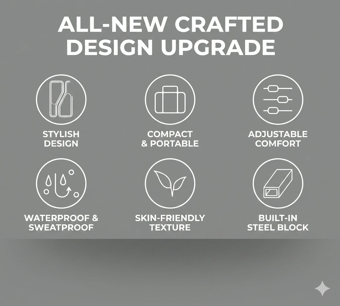 Built-in steel block design of wrist and ankle weights
