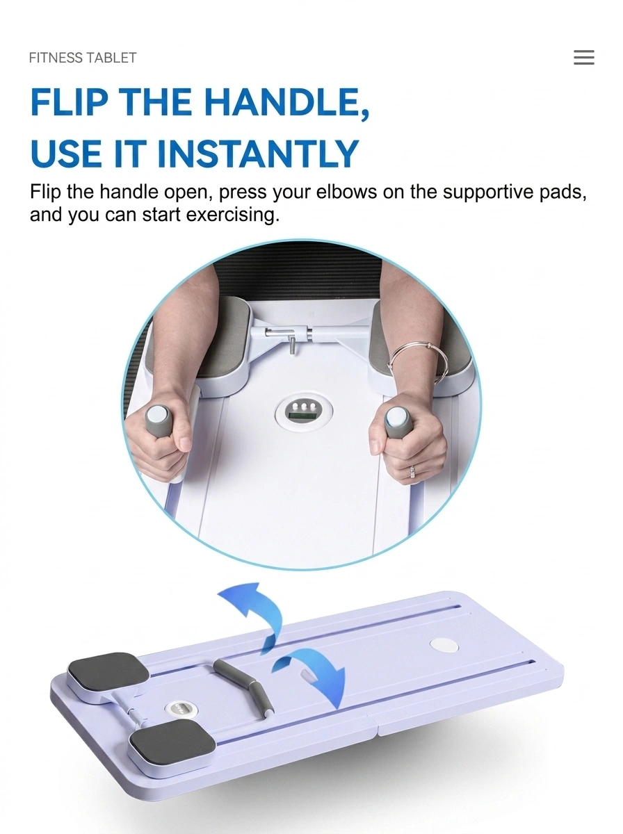 adjustable handle plank pilates fitness tablet