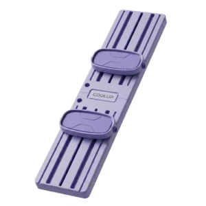 EasyLean Portable Ski Machine Simulator in lavender purple for home leg toning and postpartum cardio.
