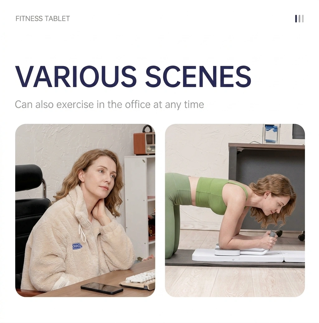 home office pilates exercise board various scenes