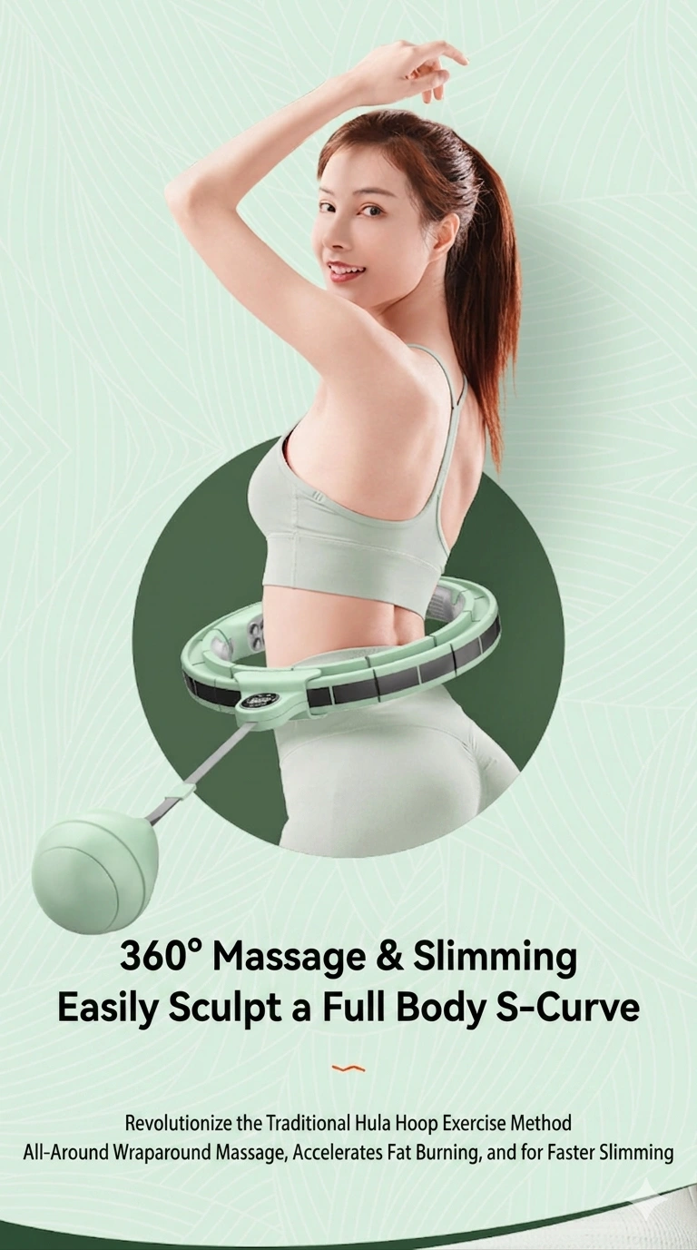 magnetic smart hula hoop full body sculpt