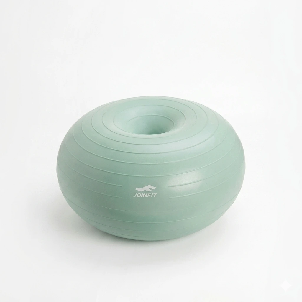 mint green donut yoga ball for core stability and balance training
