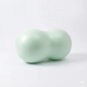 Mint green peanut yoga ball for core stability, birthing exercise, and physical therapy