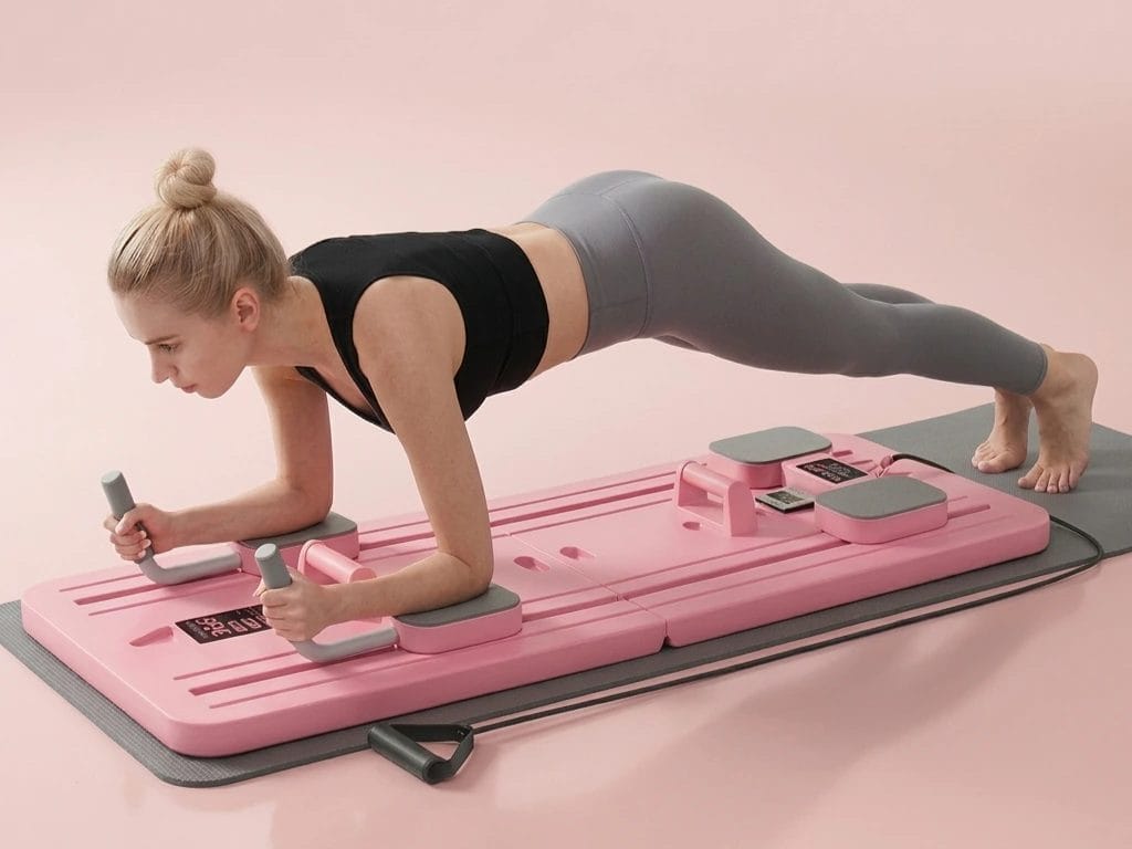 portable pilates board core plank workout 1