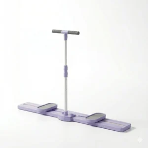Purple home ski machine simulator for lateral leg training and core balance