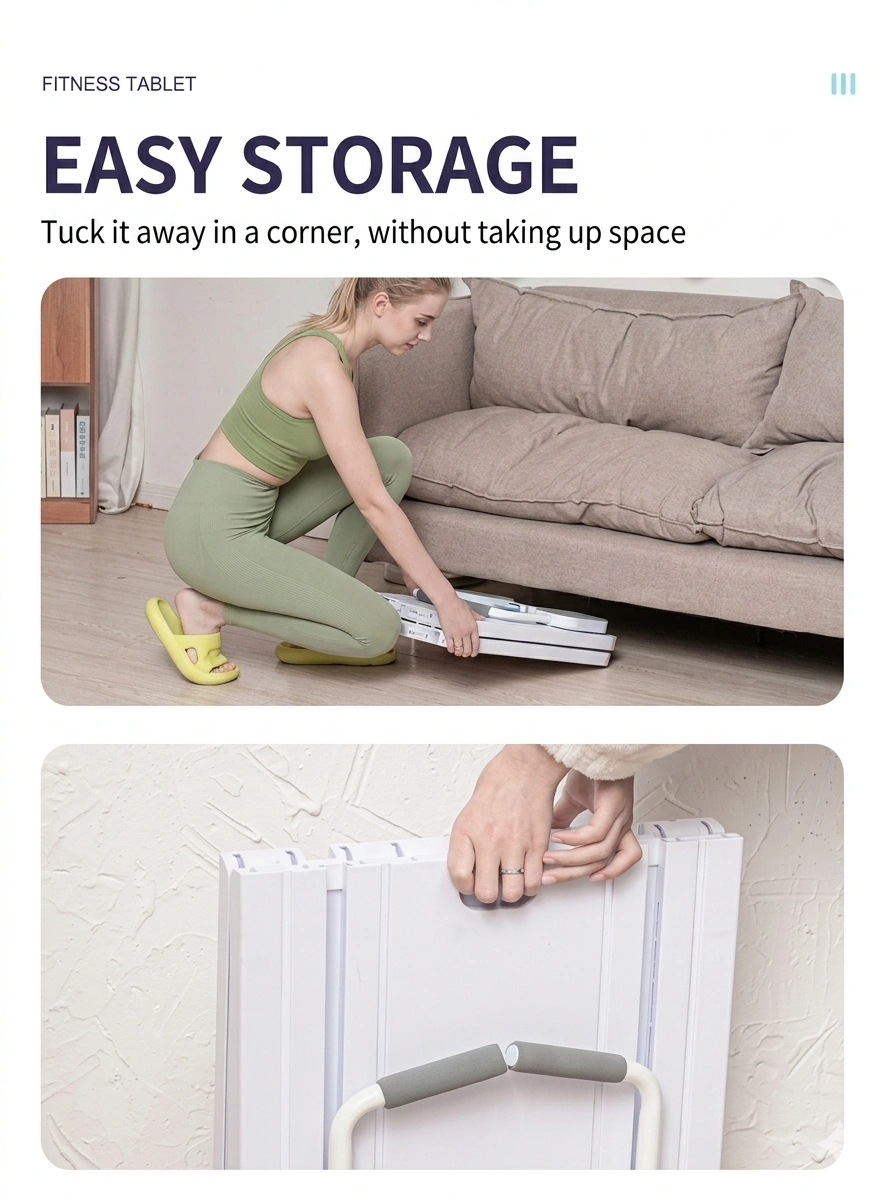 space saving easy storage fitness board for home
