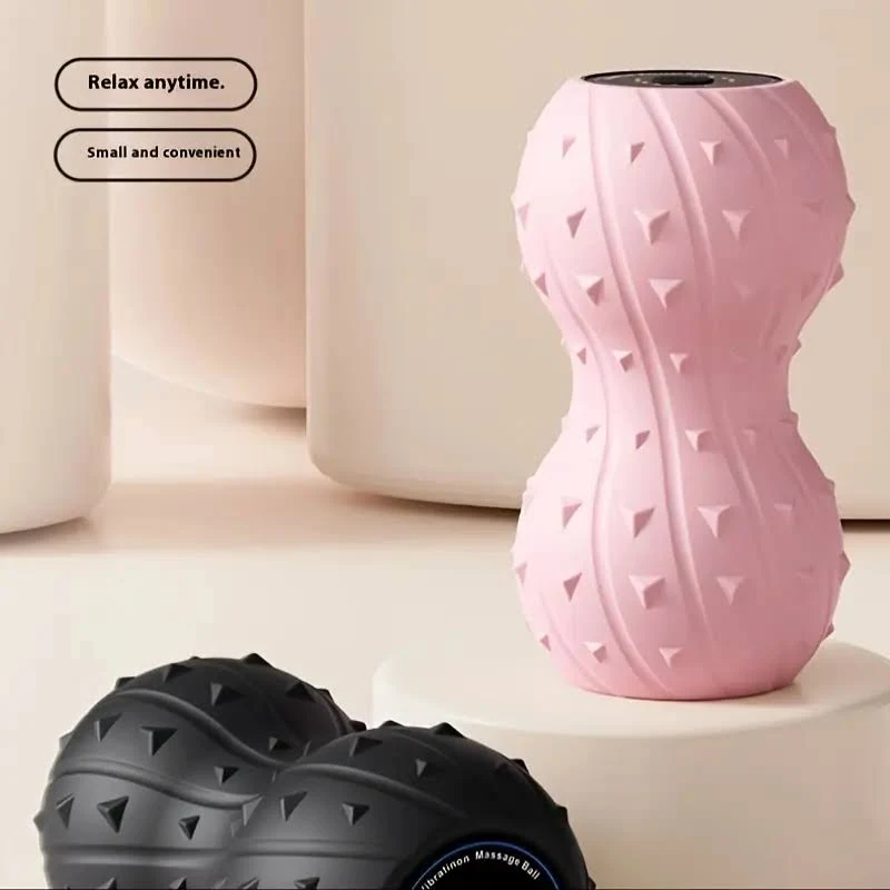 Electric Vibrating Peanut Massage Ball - Pink Rechargeable Fascia Roller for Deep Tissue Recovery & Muscle Relief 7 Electric Vibrating Peanut Massage Ball - Pink Rechargeable Fascia Roller for Deep Tissue Recovery & Muscle Relief - Image 7