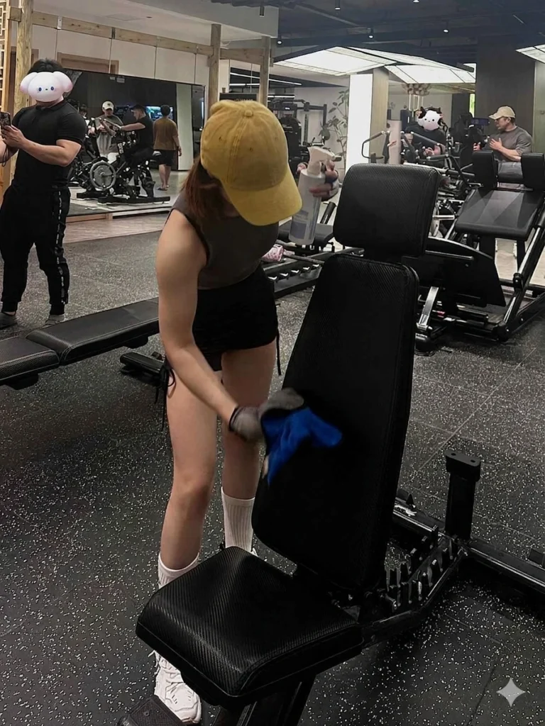 Shattering the Gym Illusion: Western Media’s Equipment Germ Exposé & The Modern Woman's Home Sanctuary 2 solving gym hygiene issues by cleaning shared fitness machines