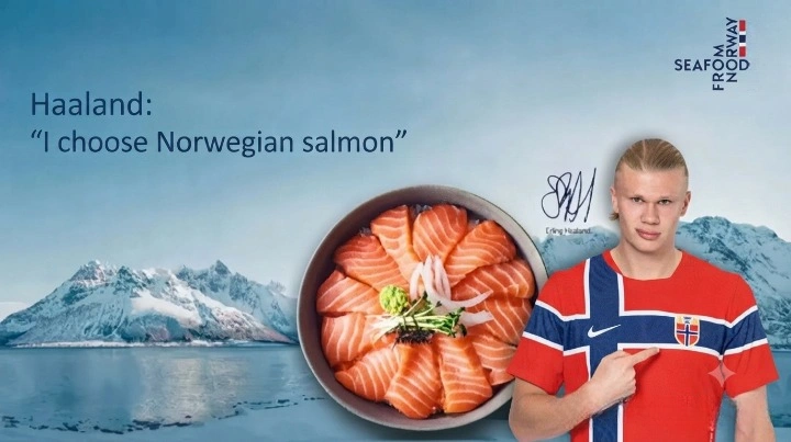 haaland chooses norwegian salmon